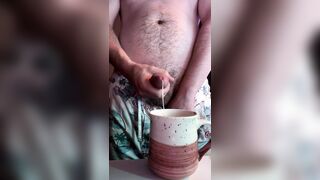 Steamy Masculine NUTTING TESTICLE TONIC into Your Coffee