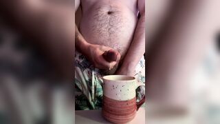 Steamy Masculine NUTTING TESTICLE TONIC into Your Coffee