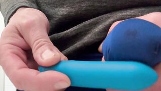 Spunking with a massager