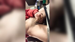 Solo masturbating off my XXL lollipop