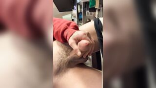Solo masturbating off my XXL lollipop