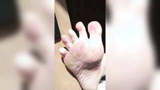 Right sole in the sun