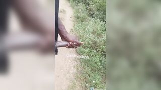 GIGANTIC MONSTER FUCKPOLE OUTDOOR MASTURBATING OFF