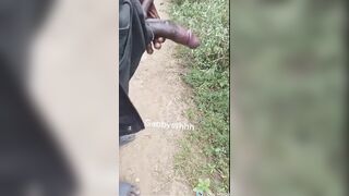 GIGANTIC MONSTER FUCKPOLE OUTDOOR MASTURBATING OFF