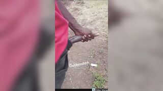 HUMUNGOUS EBONY AFRICAN JUNGLE CRUISE COCK JACK OFF