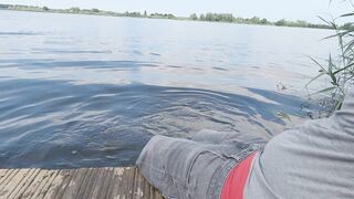 Swimming in sagging denim