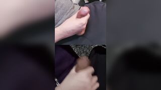 Draining 2 hard meaty lollipops with torrid precum shining on the crowns.