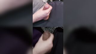 Draining 2 hard meaty lollipops with torrid precum shining on the crowns.