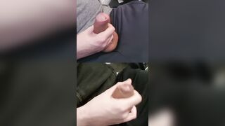 Pumping 2 immense firm members leaking shining precum from the tips.