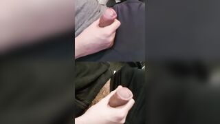 Forearm-jobbing 2 engorged immense members dribbling super-hot pre-seminal cream.