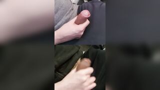 Jacking 2 ginormous wiry stiffys with shining pre-finish off on the dick-head.