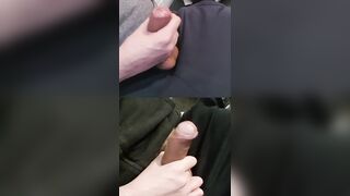 Pumping double pulsating girthy hard-ons cascading pre-seminal splooge at the goes.