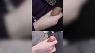Masturbating 2 sinewy chisels cascading goopy pre-spunk at the penis head.