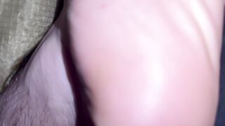my milky teenage lad feet at night in 4K