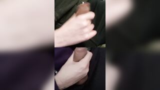 Caressing 2 thick piles with goopy pre-jizz on the tips.