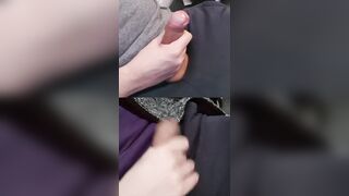 Milking a couple of hard pulsating penises facialed in shining pre-seminal juices.