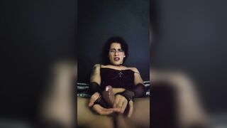 Uber-cute Punk Femboy jism, someone help me to tidy