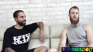 Bearded Top Tyla Dominates Lucas Narrow Aussie Asshole Raw