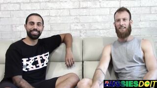 Bearded Top Tyla Dominates Lucas Narrow Aussie Asshole Raw