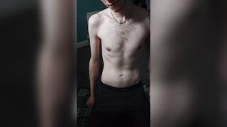 English twunk jerkoff and jizz - on my knees for you