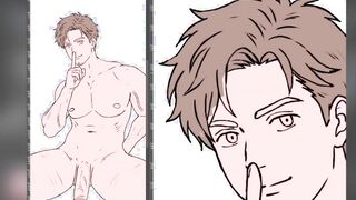 Adult Hirose Bare with Giant Boner Go For It, Nakamura-kun!! inspired Drawing process