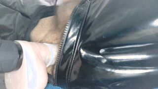 SPUNKING in a catsuit