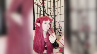 Femboy succubus spit