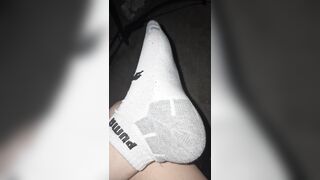 Size 14 US soles, tidy them with your tongue