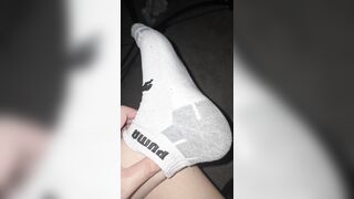 Size 14 US soles, tidy them with your tongue