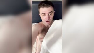 Unshaved Chested Italian Munches His Yellow Jizz Rag