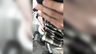 Uncircumcised first-timer sneaky taunt in public transport - Who wants to empty my nutsack?