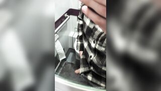 Uncircumcised first-timer sneaky taunt in public transport - Who wants to empty my nutsack?