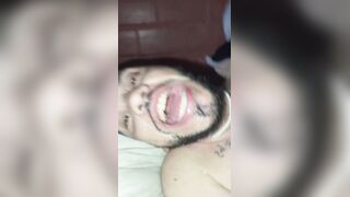 I stroked off and the jizm fell on my face, facial cumshot