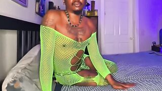 Neon Green Fishnets