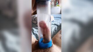 Pumping My beefstick and make it increase in size
