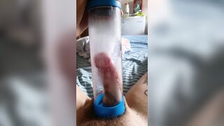 Pumping My beefstick and make it increase in size