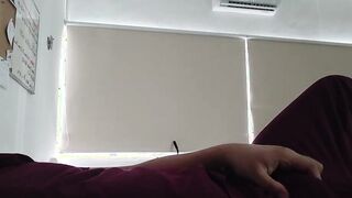 Fumbling myself in my bedroom and liking myself