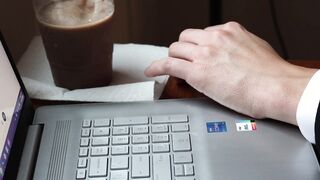 Alphacock CEO roasts worker and instructs him a lesson. Deepthroat the pecker or else