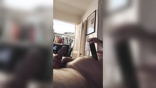 Super-fucking-hot Tat Gangster Stepparent Jacks Off Rock-hard and has heavy climax giant and cream colored jizz on his own torso and belly