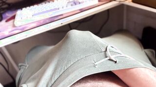 SUPER HOT Boy SPUNKING in Sweatpants!