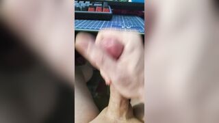 Femboys enormous manmeat wont stop leaking precum.