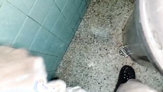 Mexican masculine dishonor in the bathroom wants to highly rigid