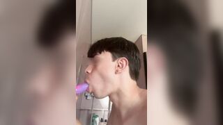 Lad experiences man meat fellating part two