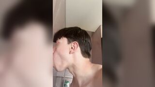 Lad experiences man meat fellating part two