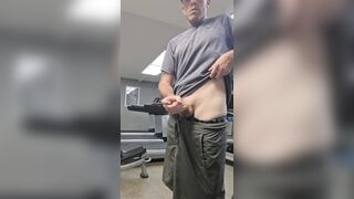 RISKY PUBLIC motel gym jizz shot