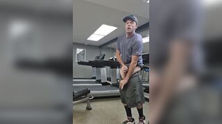 RISKY PUBLIC motel gym jizz shot