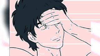 Adult Nakamura displays his XXL pecker to Hirose Inspired by Go For It, Nakamura-kun!! Yaoi drawing process