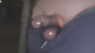 Evening walk with a man-meat on a hanger... DOMINATION & SUBMISSION