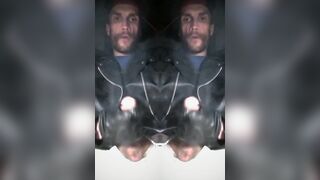 Oregonleatherboy Leather Mittens & Biker Jacket Fapping Pink cigar Mirrored