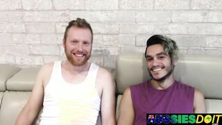 Australian Mars Thick Dick Explores Rhys Hairy Tight Asshole Raw